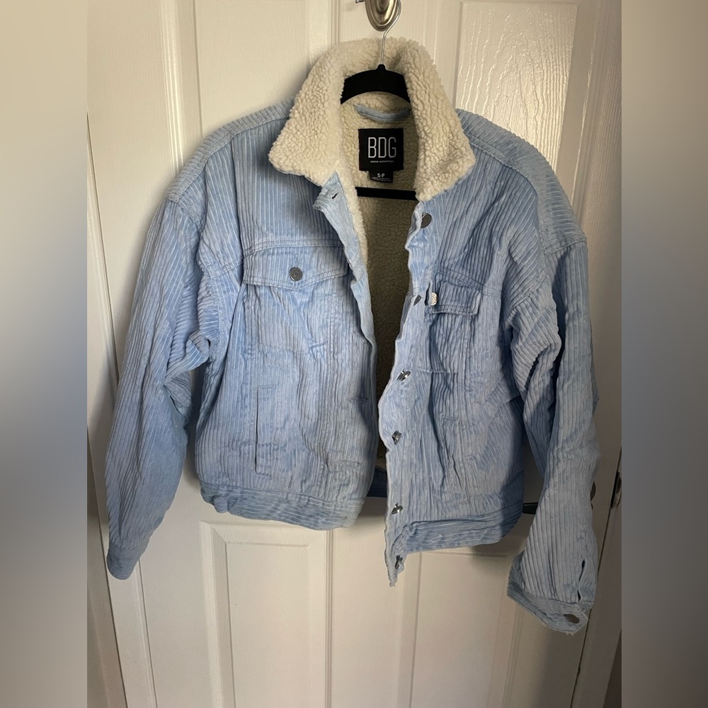 Light Blue Sherpa Jacket